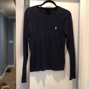 Navy blue Ralph Lauren long sleeve shirt